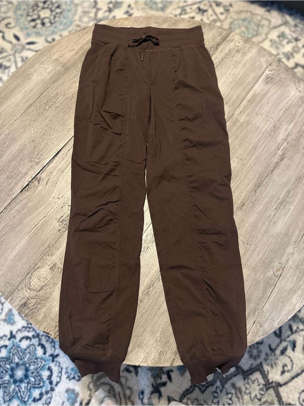 lululemon athletica Brown Ribbed Jogger Pants